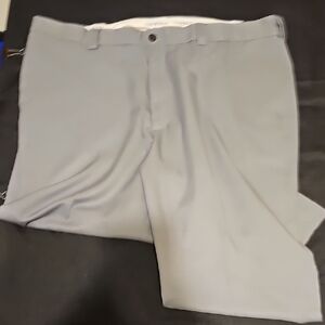 Classic Men's Light Gray Flat Front Dress Pants